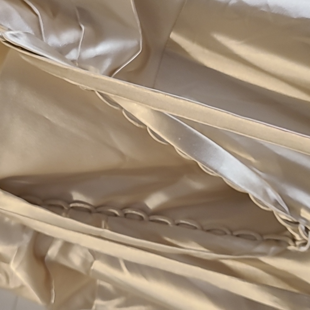 Women's formal cream  dress sz 12 - Picture 6 of 8